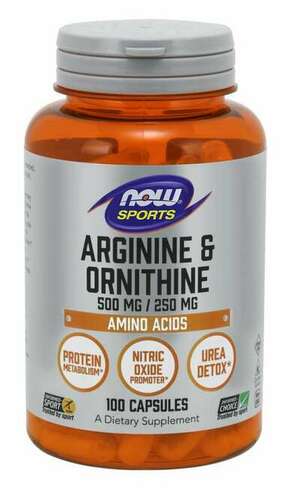 Arginin in ornitin NOW (100 kapsul)