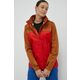 Vodoodporna jakna Marmot Precip Eco ženska, rdeča barva - rdeča. Vodoodporna jakna iz kolekcije Marmot. Nepodložen model, izdelan iz vodoodpornega materiala z visoko zračnostjo.