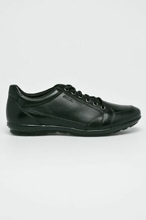 Geox otroški čevlji - črna. Čevlji iz kolekcije Geox. Model izdelan iz kombinacije nubuck usnja in tekstilnega materiala.