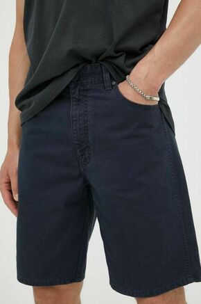 Bombažne kratke hlače Wrangler mornarsko modra barva - mornarsko modra. Kratke hlače iz kolekcije Wrangler. Model izdelan iz gladke tkanine. Model iz izjemno udobne bombažne tkanine.