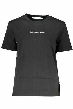 Bombažna kratka majica Calvin Klein Jeans črna barva - črna. Kratka majica iz kolekcije Calvin Klein Jeans