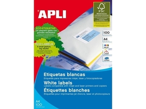 APLI bele nalepke AP001279 105 x 74 mm