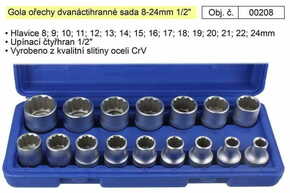 TRIUMF Set šesterokotnih oreščkov Gola 8-24mm 1/2"