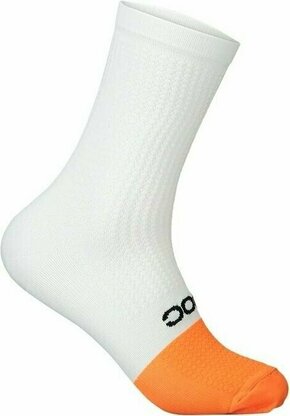 POC Flair Sock Mid Hydrogen White/Zink Orange S Kolesarske nogavice