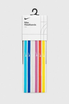 Naglavni trakovi Nike 6-pack - pisana. Naglavni trak iz kolekcije Nike. Model izdelan iz prožnega materiala.
