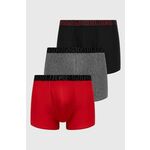 Boksarice Under Armour 3-pack moški, rdeča barva - rdeča. Boksarice iz kolekcije Under Armour. Model izdelan iz elastične pletenine. V kompletu so trije pari.