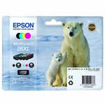 EPSON T2636 (C13T26364010), originalna kartuša, črna + barvna, 12,2ml/3x9,7ml, Za tiskalnik: EPSON EXPRESSION PREMIUM XP-800, EPSON EXPRESSION