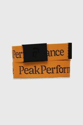 Pas Peak Performance oranžna barva - oranžna. Pas iz kolekcije Peak Performance. Model izdelan iz tekstilnega materiala.