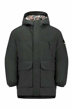 Otroška jakna Jack Wolfskin TEEN 2L INS črna barva - črna. Otroška jakna iz kolekcije Jack Wolfskin. Delno podložen model