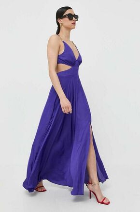 Obleka Morgan vijolična barva - vijolična. Obleka iz kolekcije Morgan. Model izdelan iz enobarvne tkanine. Izrazit model za posebne priložnosti.