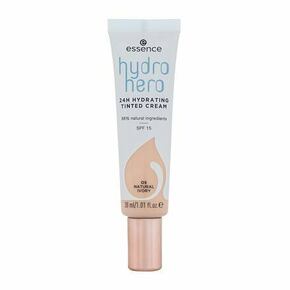 Essence Hydro Hero 24H Hydrating Tinted Cream SPF15 vlažilna tonirna krema 30 ml odtenek 05 Natural Ivory