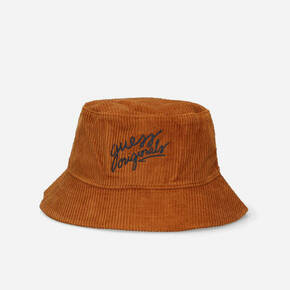 Bombažni klobuk Guess Originals oranžna barva - oranžna. Klobuk iz kolekcije Guess Originals. Model z ozkim robom