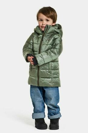 Otroška jakna Didriksons TAJGAN KD PUFF PARKA zelena barva - zelena. Otroška jakna iz kolekcije Didriksons. Podložen model