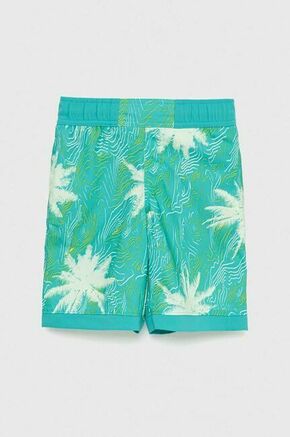 Otroške kratke hlače Columbia Sandy Shores&nbsp;Boardshort zelena barva - zelena. Otroške kratke hlače iz kolekcije Columbia. Model izdelan iz rahlo elastičnega materiala
