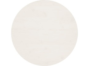 VIDAXL Mizna plošča bela Ø80x2
