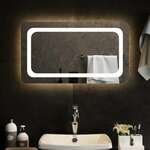 Greatstore LED kopalniško ogledalo 70x40 cm