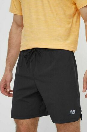 Kratke hlače za vadbo New Balance črna barva