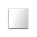 Beliani Stensko ogledalo 50 x 50 cm belo BRIGNOLES