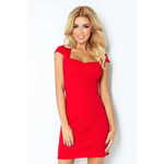 Numoco Ženska obleka 118-2, rdeča, XL