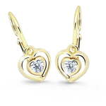 Cutie Jewellery Otroški srčni uhani C2752-10-X-1 (Barva bílá)