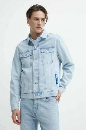 Jeans jakna Karl Lagerfeld Jeans moška - modra. Jakna iz kolekcije Karl Lagerfeld Jeans. Nepodložen model