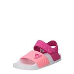 Otroški sandali adidas ADILETTE SANDAL K roza barva - roza. Otroški sandali iz kolekcije adidas. Model je izdelan iz sintetičnega materiala. Ultralahek model, idealen za vsakodnevno nošenje.