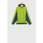 Otroška jakna CMP zelena barva - zelena. Otroški jakna iz kolekcije CMP. Prehoden model, izdelan trpežnega materiala.