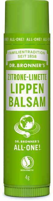 "Dr. Bronner's Balzam za ustnice - limona/limeta - 4 g"