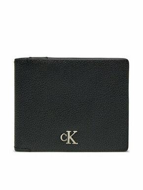 Calvin Klein Velika moška denarnica Mono Hrdw Rfid Bifold K50K511445 Črna