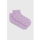 Nogavice Guess ženski, vijolična barva - vijolična. Kratke nogavice iz kolekcije Guess. Model izdelan iz elastičnega materiala.