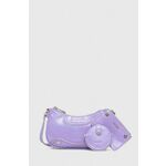 Torbica Liu Jo vijolična barva - vijolična. Majhna torbica iz kolekcije Liu Jo. Model na zapenjanje, izdelan iz imitacije lakastega usnja. Modelu sta priložena denarnica in majhno ogledalo.