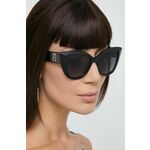 Sončna očala Furla ženska, črna barva, SFU711_530700 - črna. Sončna očala iz kolekcije Furla. Model s toniranimi stekli in okvirji iz plastike. Ima filter UV 400.