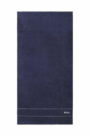 Srednje velika bombažna brisača BOSS 70 x 140 cm - mornarsko modra. Bombažna brisača iz kolekcije BOSS. Model izdelan iz tekstilnega materiala.