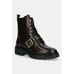Usnjeni nizki škornji Barbour Ouseburne ženski, bordo barva, LFO0772RE91 - bordo. Nizki škornji iz kolekcije Barbour. Model je izdelan iz naravnega usnja. Model z mehkim, oblikovanim vložkom zagotavlja udobje.