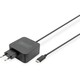 Digitus omrežni polnilnik napajanje 1x usb-c pd 3.0 max. 65W integriran kabel 1,2 m črn