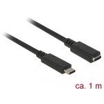 Delock 85533 razširitveni kabel SuperSpeed USB, 1,0 m, črn