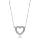 Pandora Srebrna ogrlica ljubeče srce 590534CZ-45 srebro 925/1000