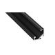 Kotni aluminijasti profil tip C črn 1 m Eko-Light EKPR6350