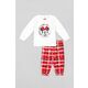 Otroška bombažna pižama zippy rdeča barva - rdeča. Otroški pižama iz kolekcije zippy. Model izdelan iz pletenine s potiskom.