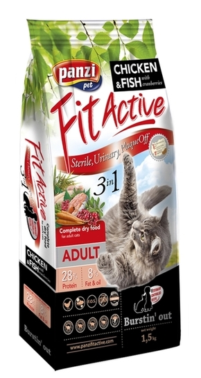 Fit Active Cat 3 v 1 suha hrana za odrasle za pse
