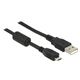 Kabel USB micro-A moški Feritno jedro 1 m