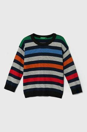 Otroški pulover United Colors of Benetton - pisana. Otroške Pulover iz kolekcije United Colors of Benetton. Model izdelan iz tanke pletenine.