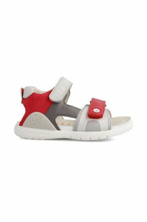 Otroški usnjeni sandali Biomecanics rdeča barva - rdeča. Otroški sandali iz kolekcije Biomecanics. Model izdelan iz naravnega usnja.