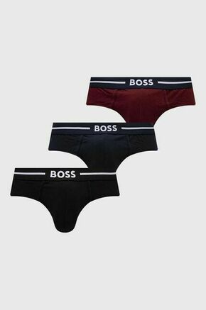 Moške spodnjice BOSS 3-pack moški - pisana. Spodnje hlače iz kolekcije BOSS. Model izdelan iz elastične pletenine. V kompletu so trije pari.