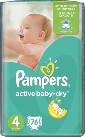 Pampers plenice Active Baby 4 Maxi