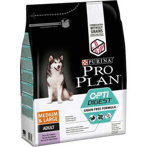 Purina Pro Plan hrana za pse s piščancem Medium &amp; Large Adult OPTIDIGEST Grain Free