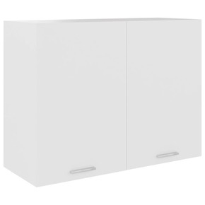 Viseča omarica bela 80x31x60 cm iverna plošča