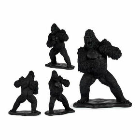NEW Okrasna Figura Gorila Črna Resin (25