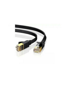 Slomart zelen omrežni kabel internet ethernet patchcord u/ftp cat. 7 10gb/s ploski 0