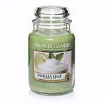 Yankee Candle Velika dišeča sveča Vanilija in limeta (Vanilla Lime) 623 g